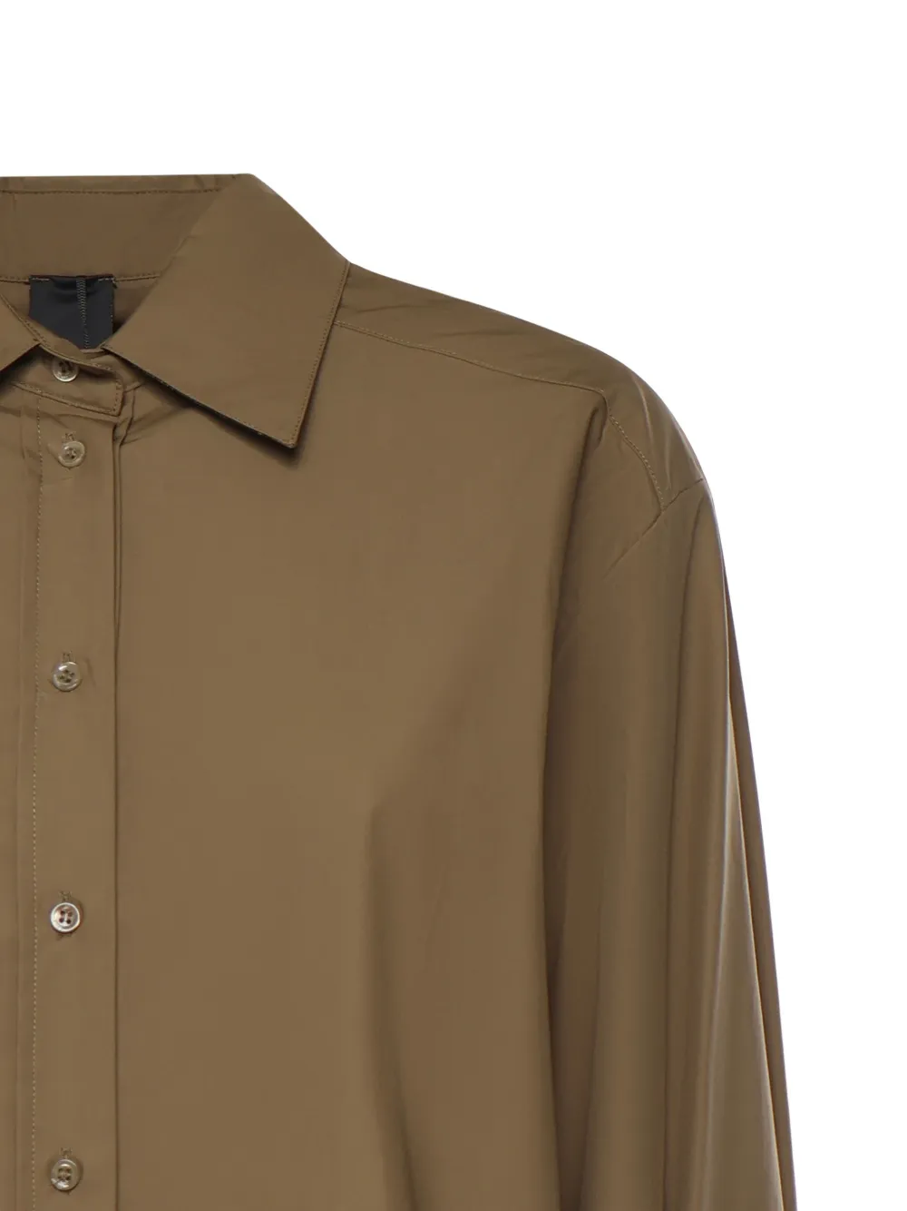 PINKO Popeline blouse met kanten details Groen