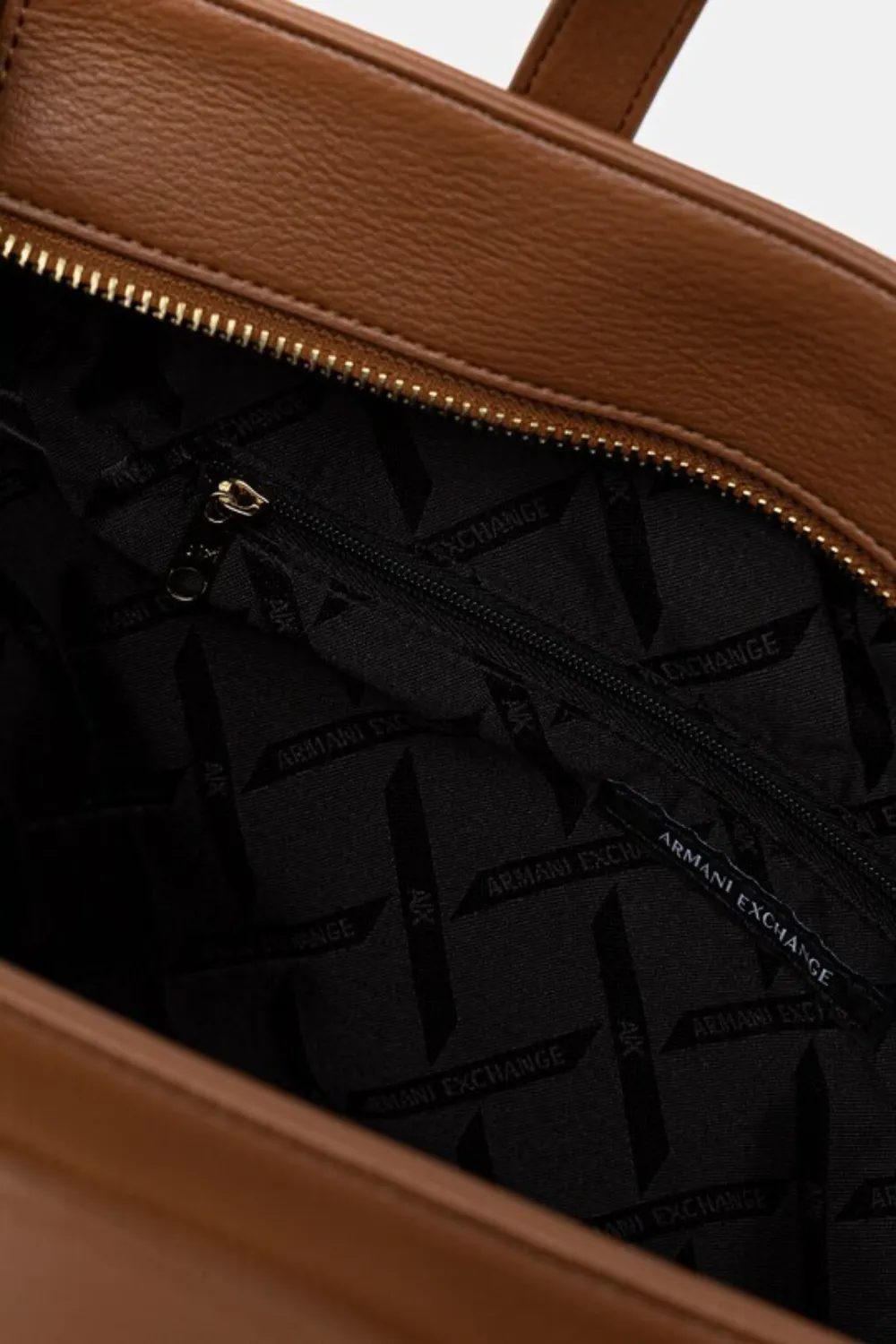 Armani Exchange Tas met logo Bruin