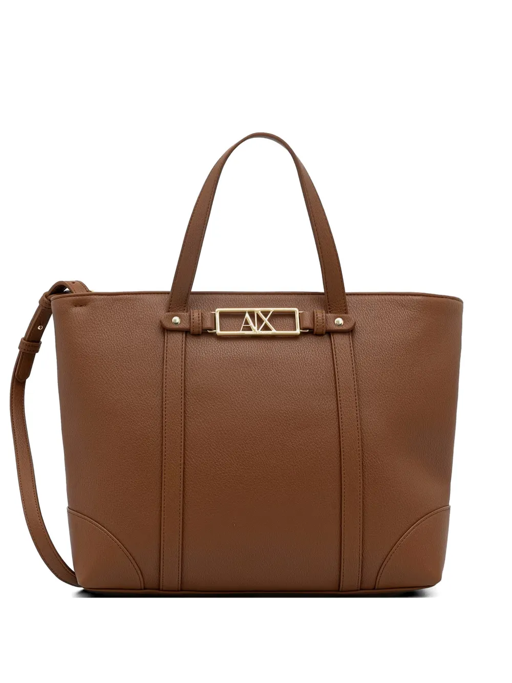 Armani Exchange Borsa a tracolla con logo - Marrone