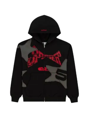 SP5DER UY Scuti star-graphic Hoodie | Black | FARFETCH