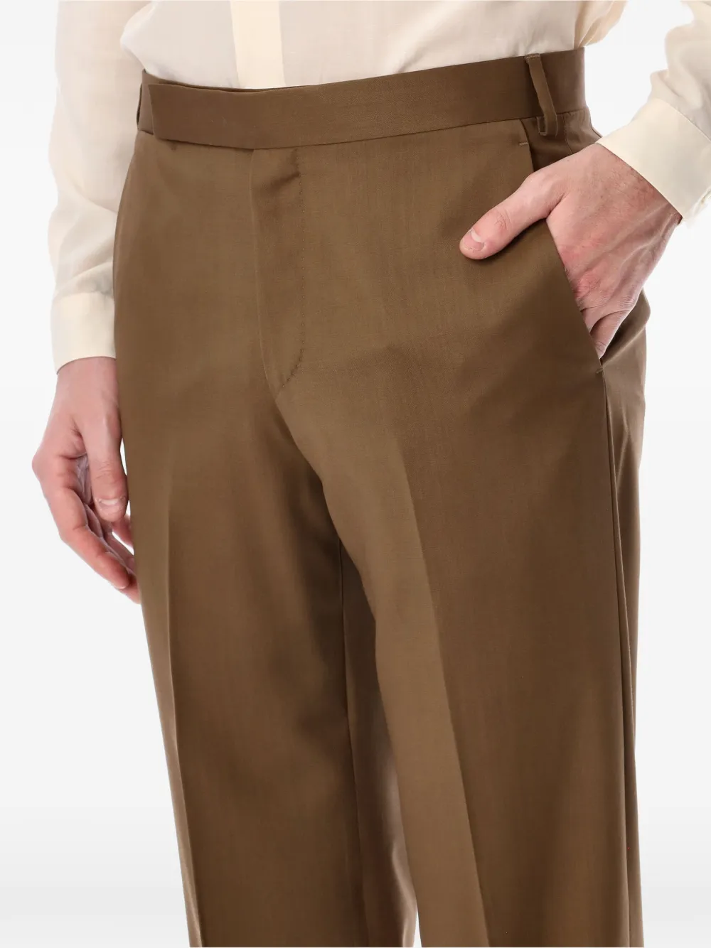 Lardini Palu pantalon met knoopsluiting Bruin