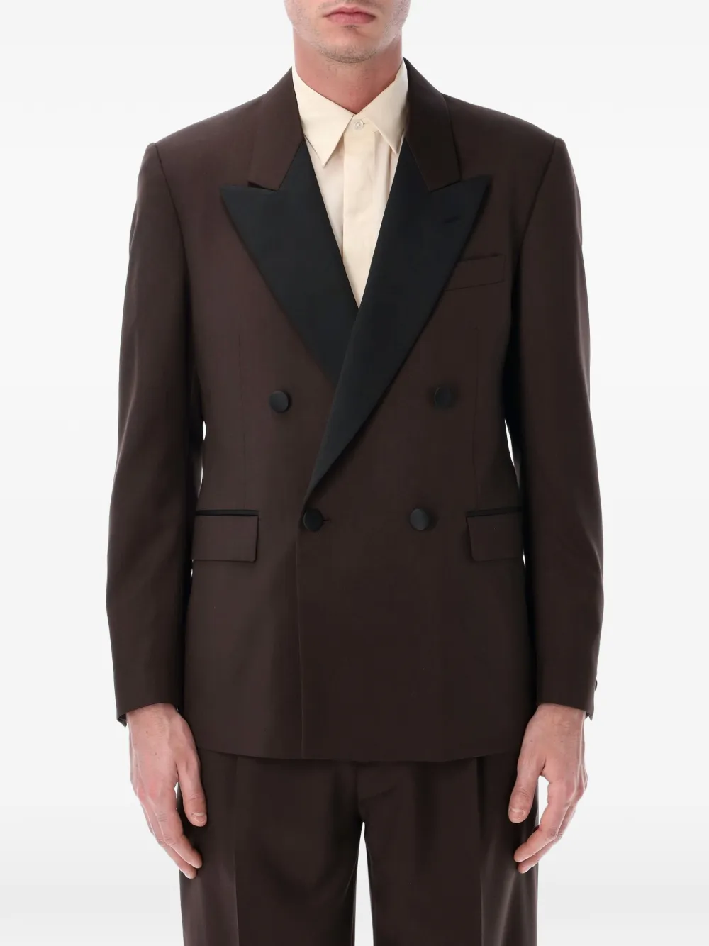 Lardini double-breasted jacket - Marrone
