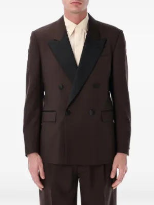 Lardini single-breasted Linen Blazer | Black | FARFETCH JO