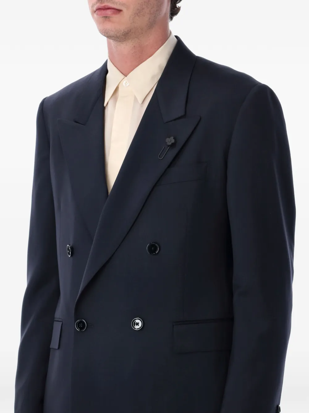 Lardini Blazer met dubbele rij knopen en vier knopen Blauw
