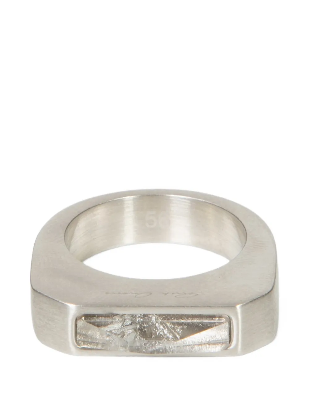 Rick Owens DRKSHDW pyramid ring - Argento