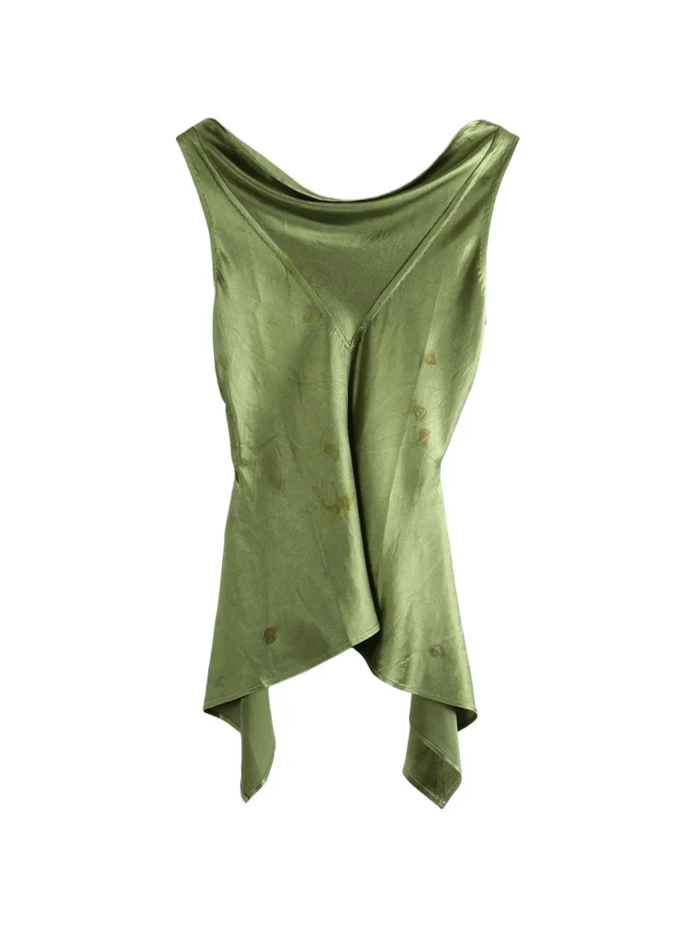 MUTEDANCE floral-jacquard top - Verde