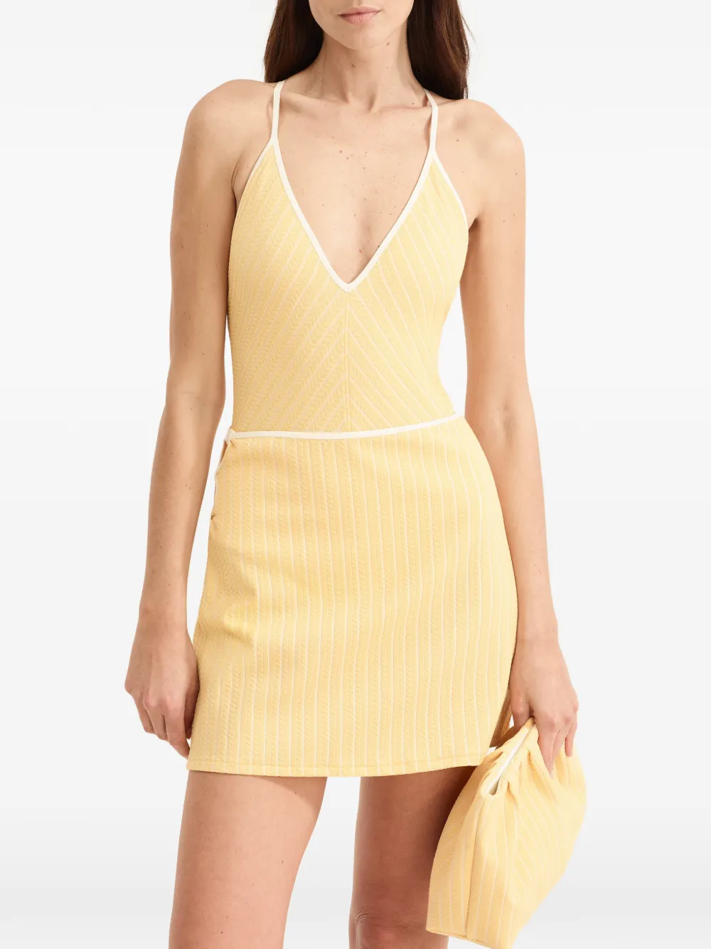 ERES Poolside mini-rok met uitgesneden details Geel