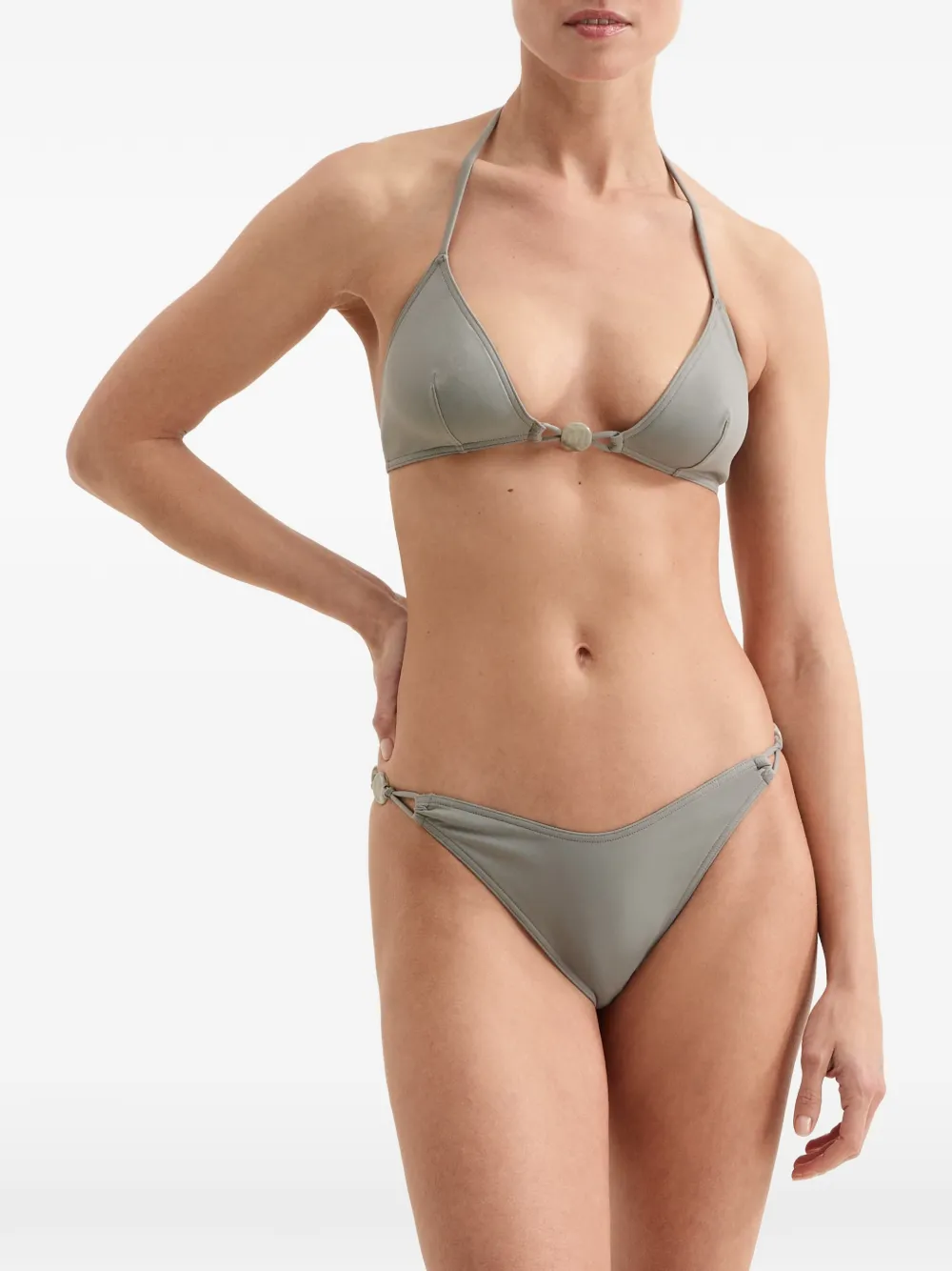 ERES Alva triangel bikinitop met kralen Grijs