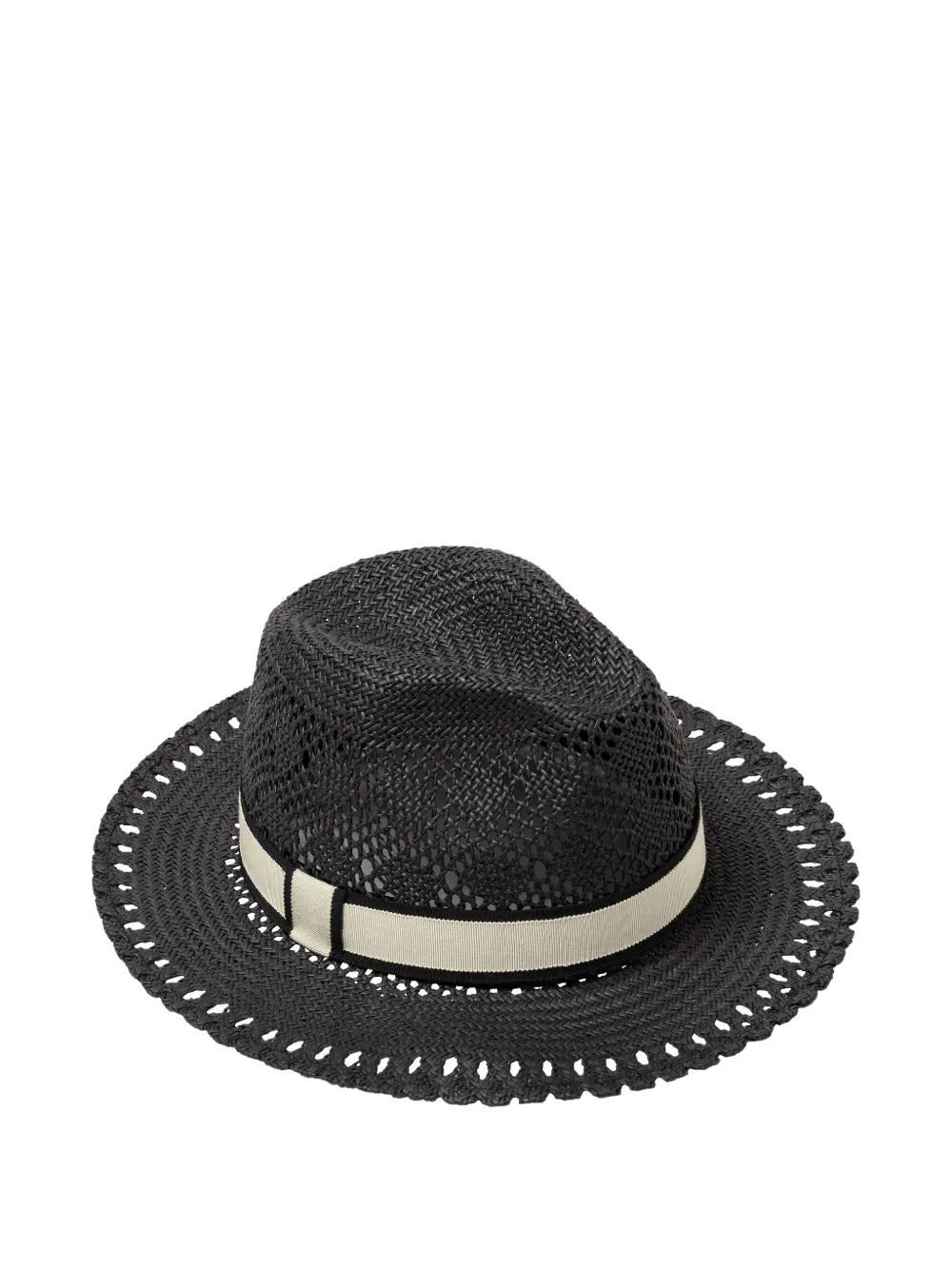 ERES Cappello con bordo intrecciato - Nero