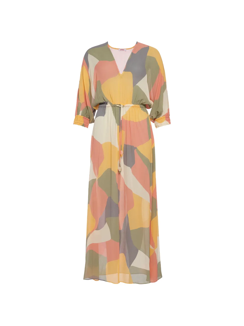 ERES Abito lungo Glow con arricciatura - Multicolore