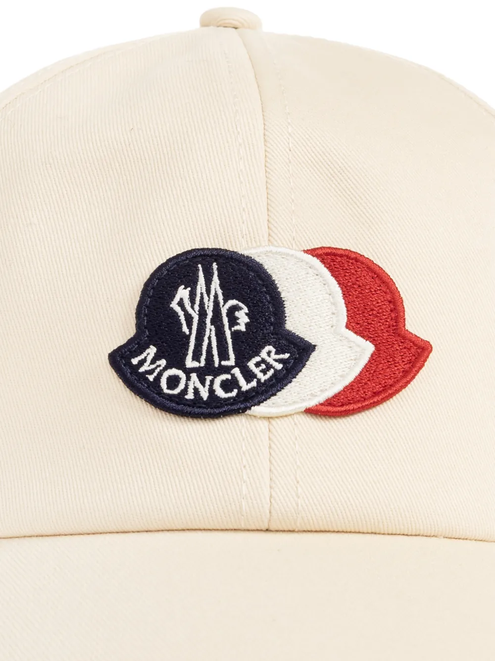  Moncler Logo-patch Cap Hat - Neutrals 