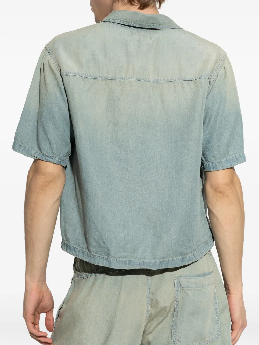 Diesel overhemd met korte mouwen Blauw