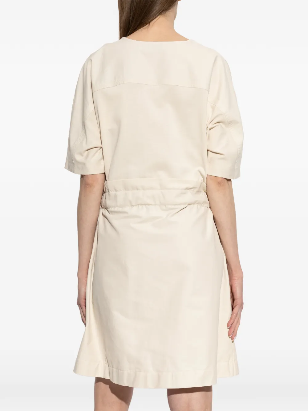 Moncler Mini-jurk met ceintuur Beige