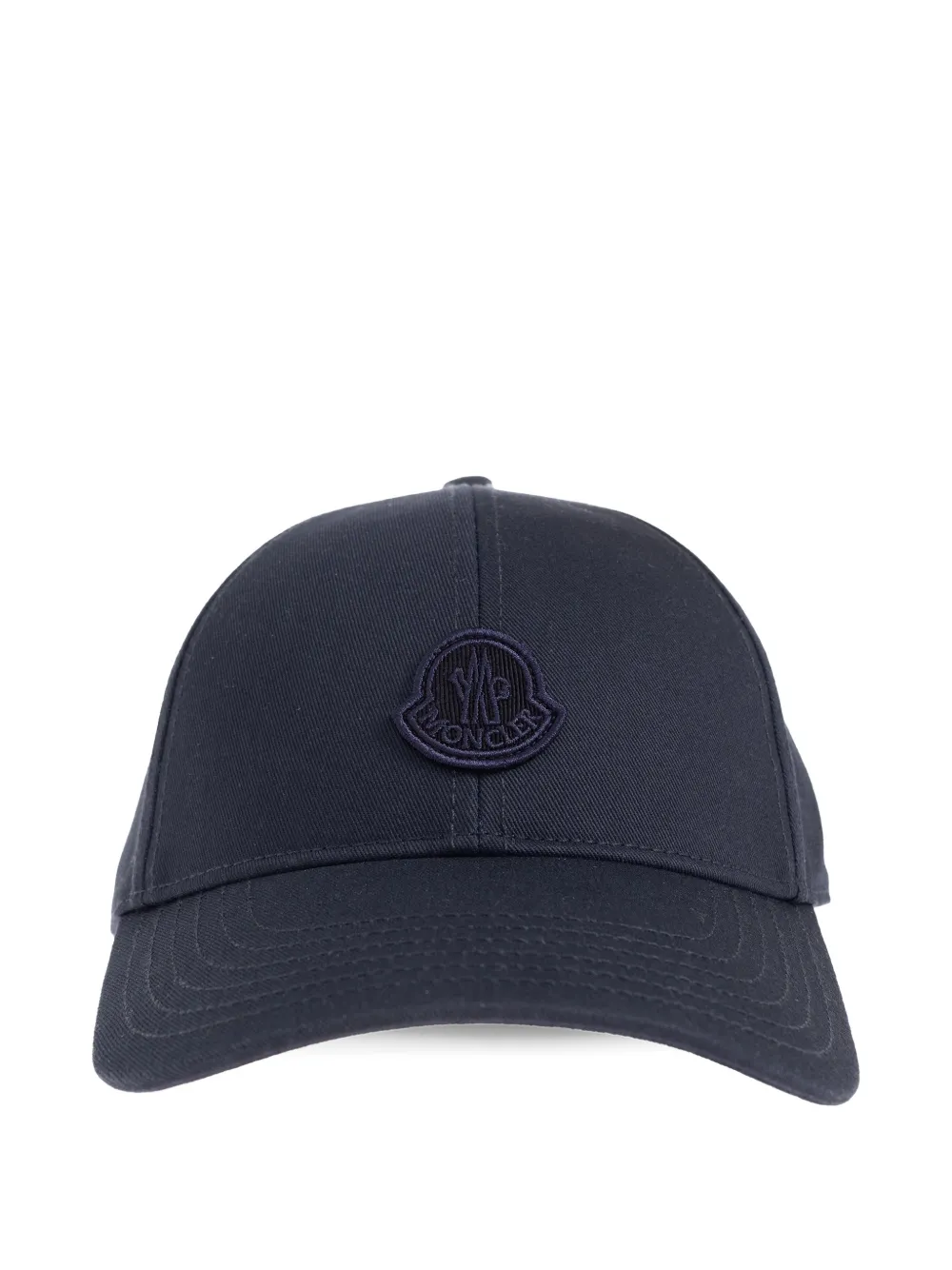 Moncler logo-patch cap hat - Blu
