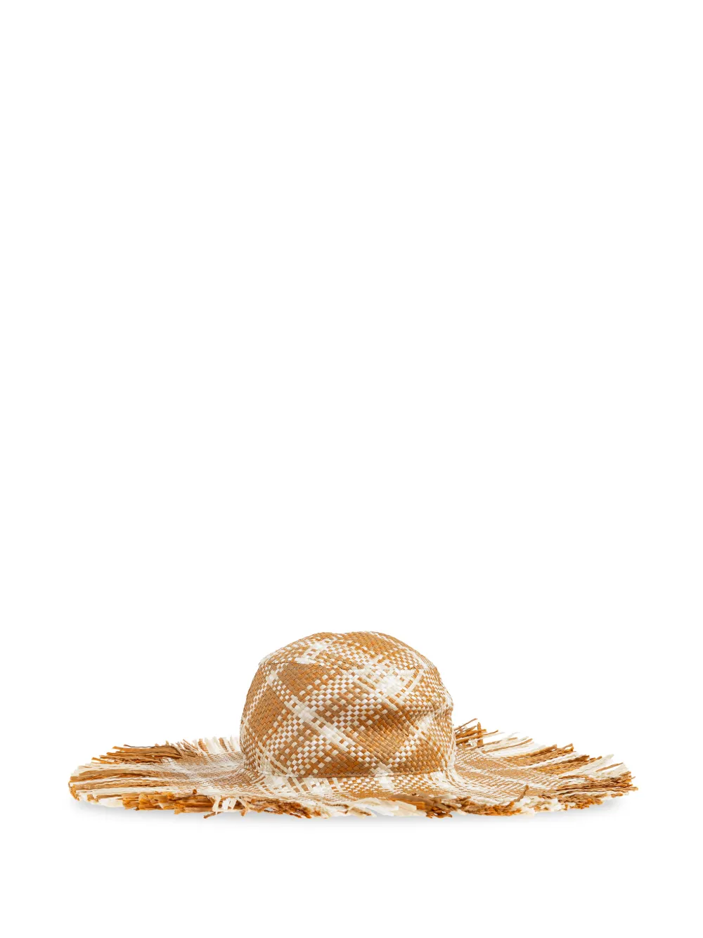 Burberry Knight Stamp zonnehoed met raffia-effect Beige