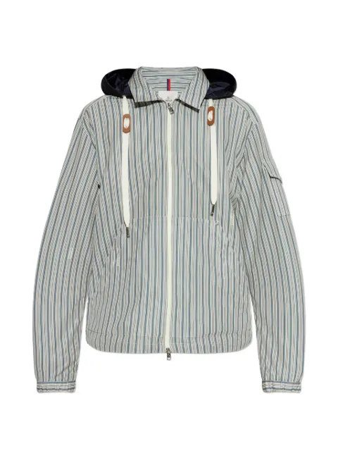 Moncler striped hooded jacket