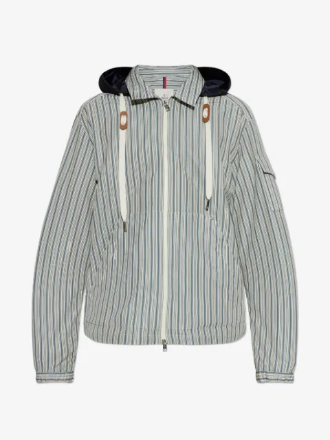 Moncler Havas striped poplin shirt jacket