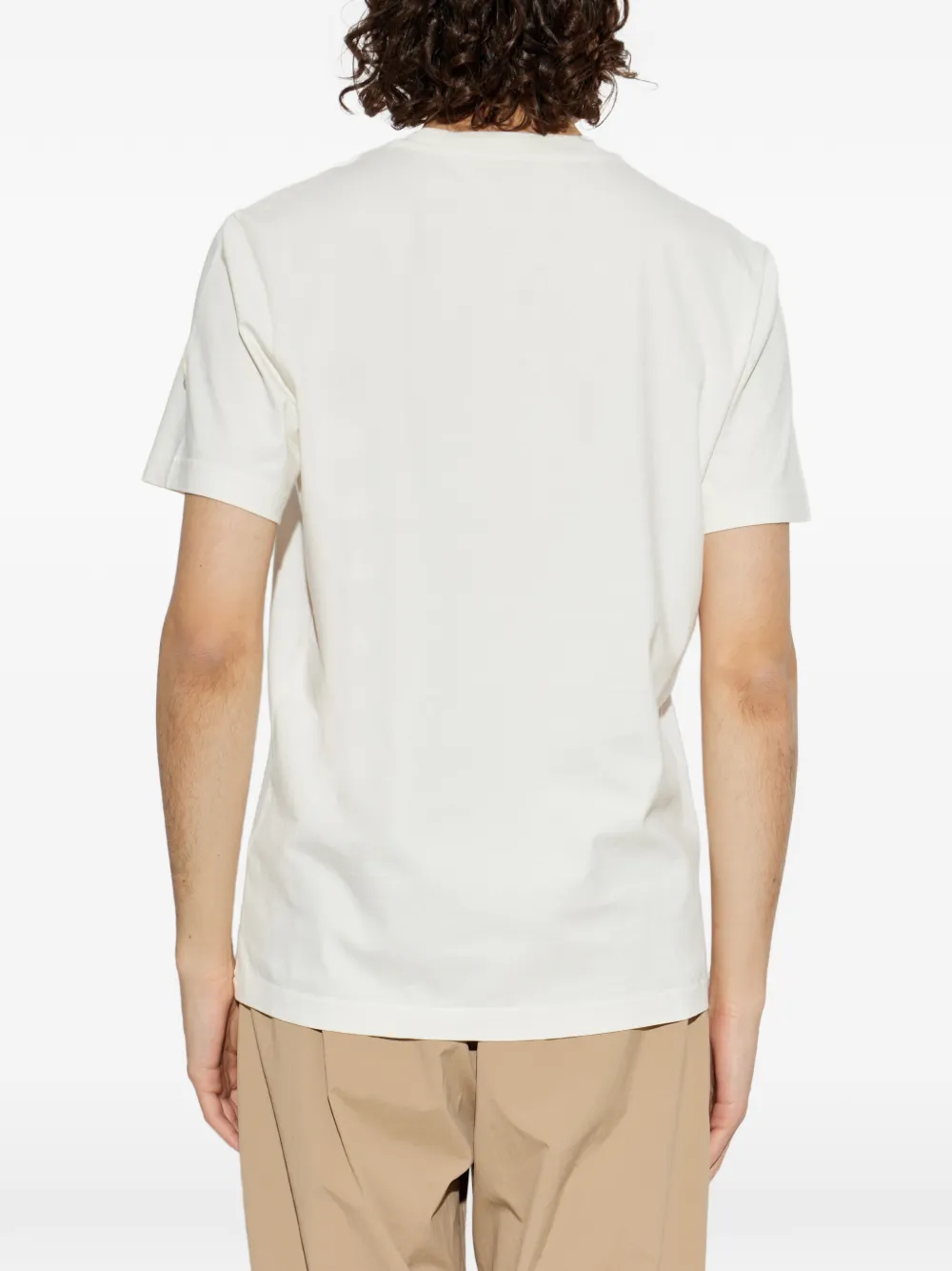 Moncler T-shirt met ankerprint Beige