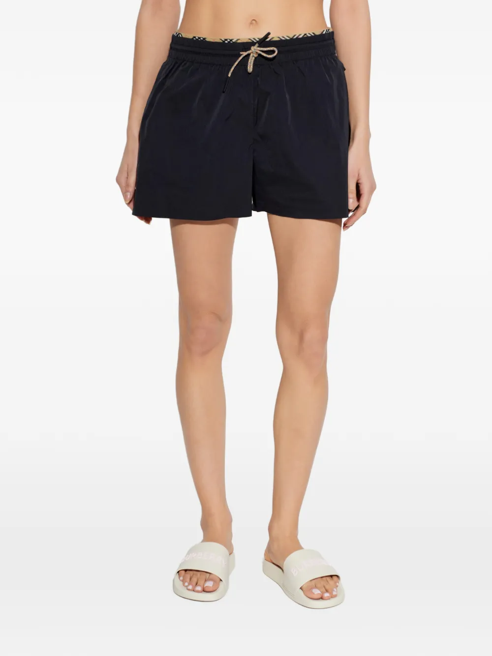 Burberry Stretch nylon shorts Zwart