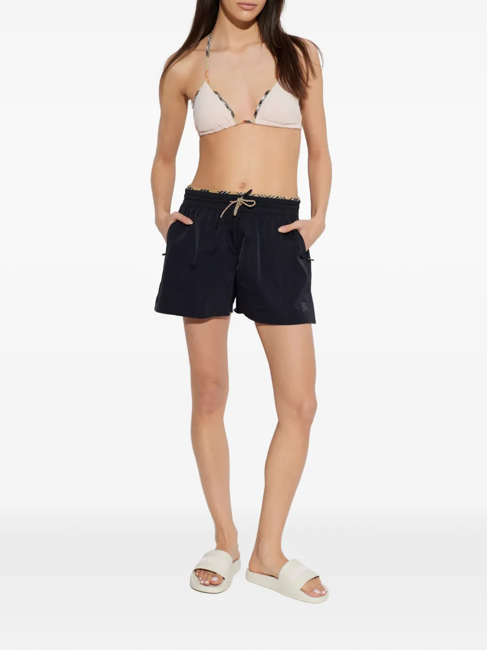 Burberry Stretch nylon shorts Zwart