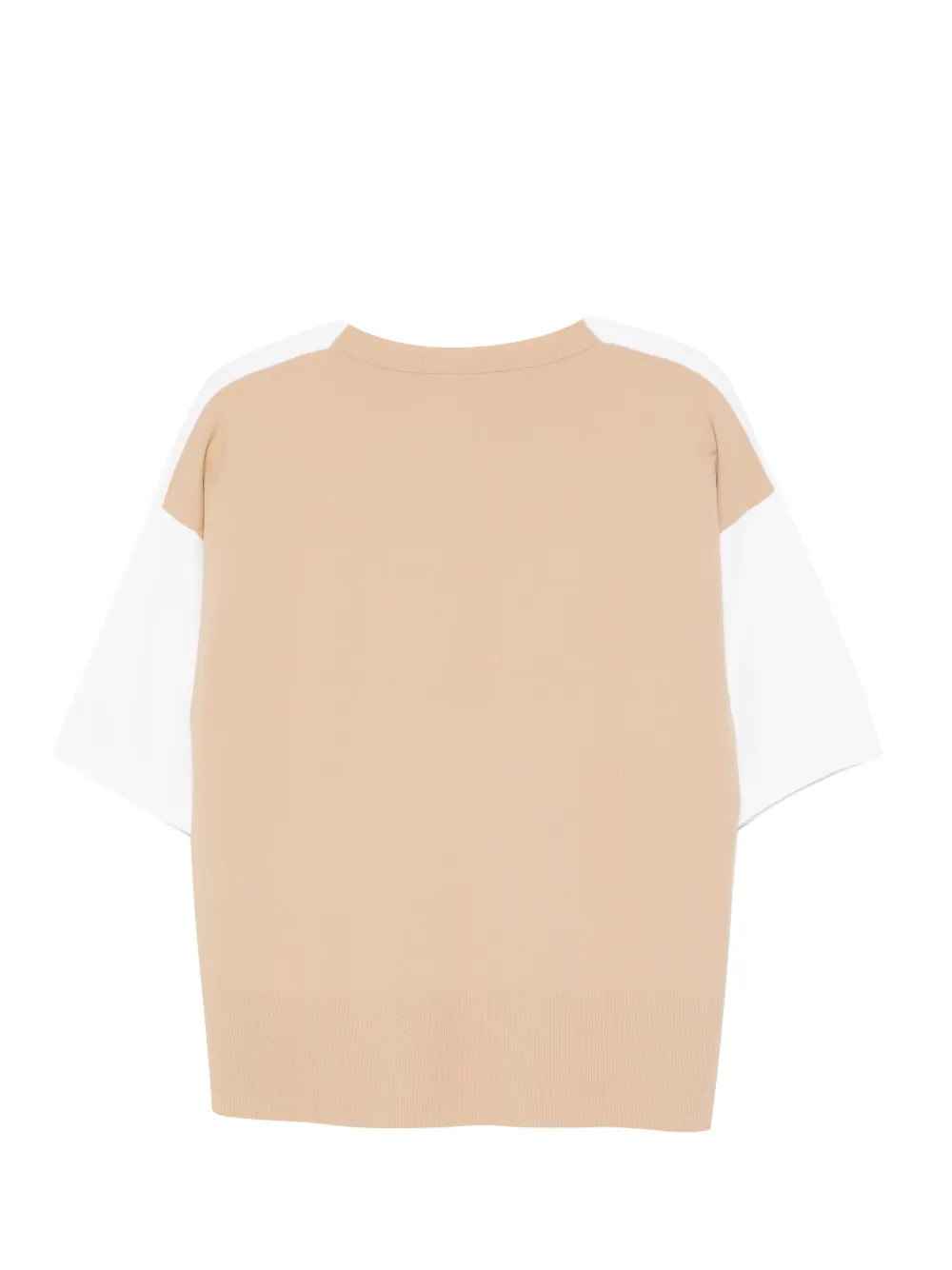  Kangra V-neck Colour-block T-shirt - White 