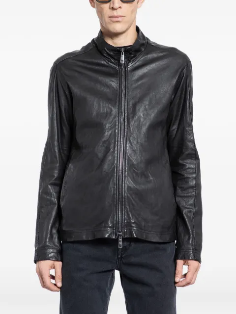 Giorgio Brato Begetable Tanned biker jacket
