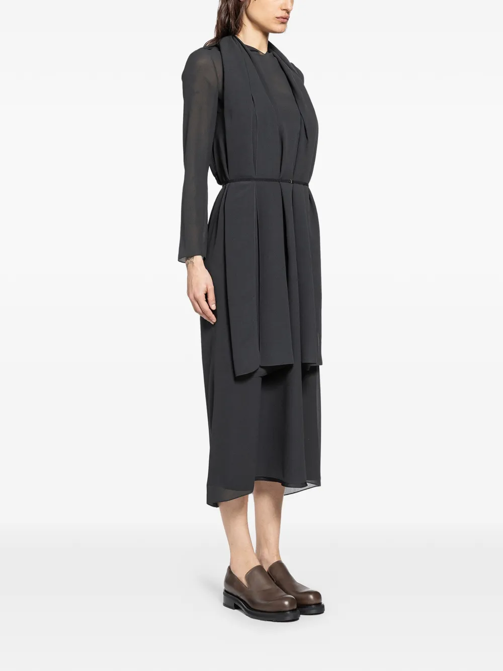  The Row Amede Midi Dress - Black 