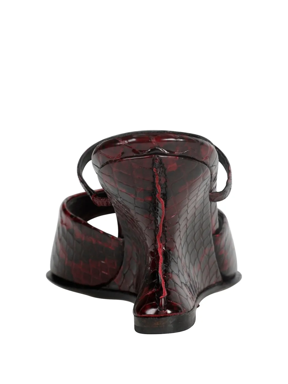 Miista Egle square-toe sandals Rood