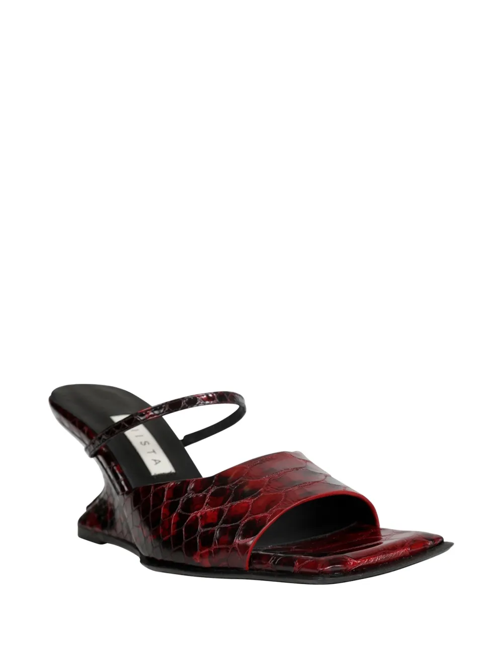 Miista Egle square-toe sandals Rood