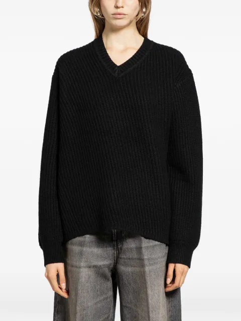 6397 suéter con cuello en V