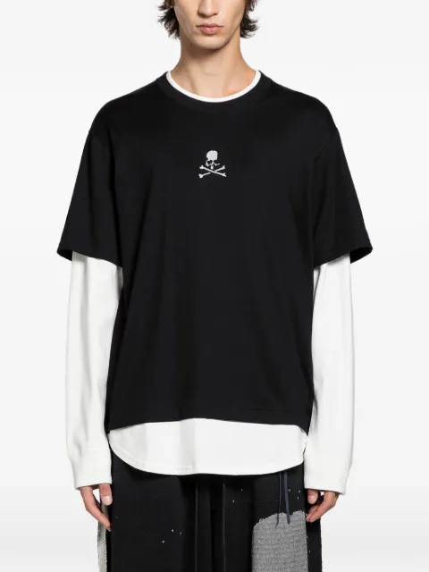Mastermind World layered skull long-sleeve T-shirt