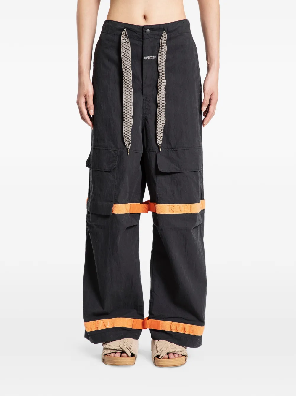 Kapital Ripstop Shuttle Trousers In Black