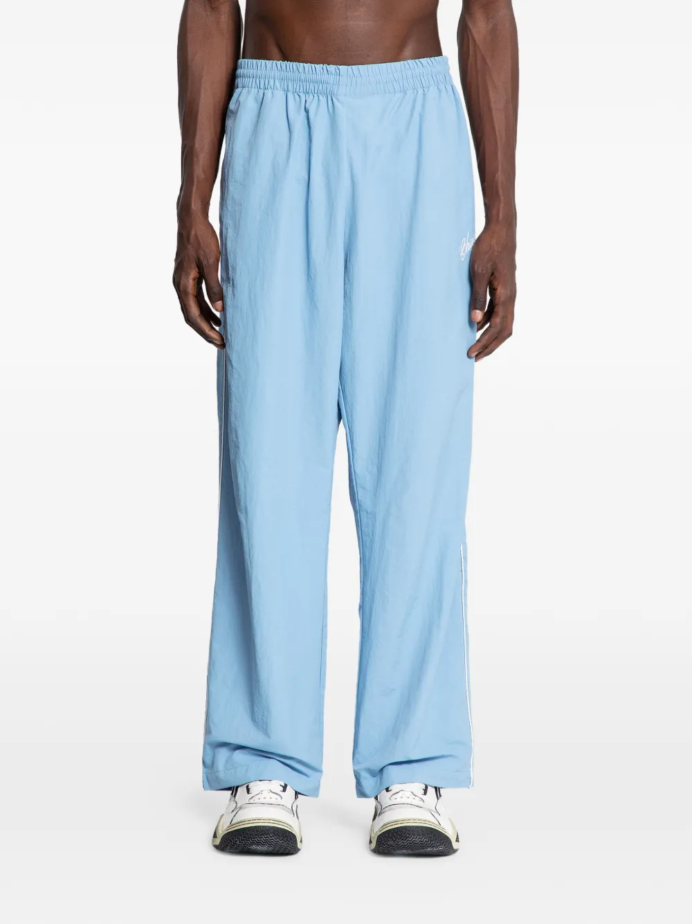 Willy Chavarria elasticated track pants - Blu