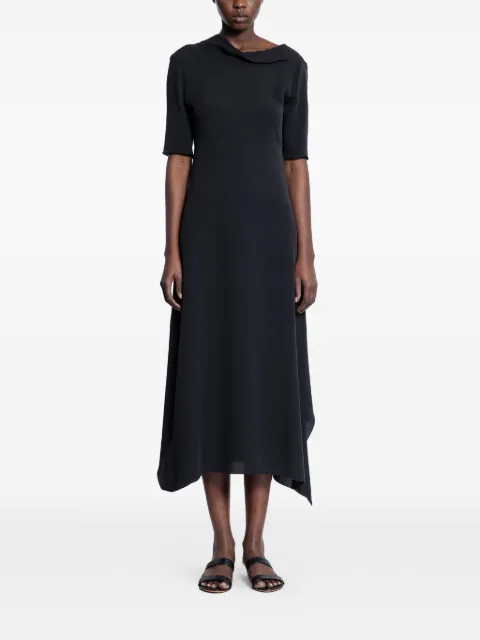 The Row vestido midi con efecto desgastado