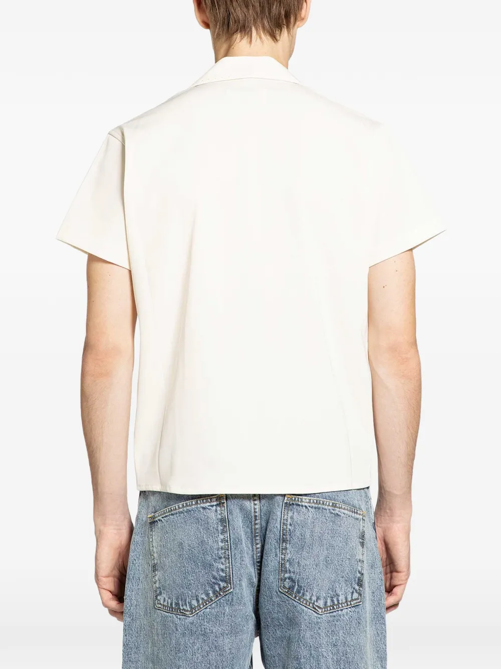  Second/layer Camicia A Maniche Corte - Toni Neutri 