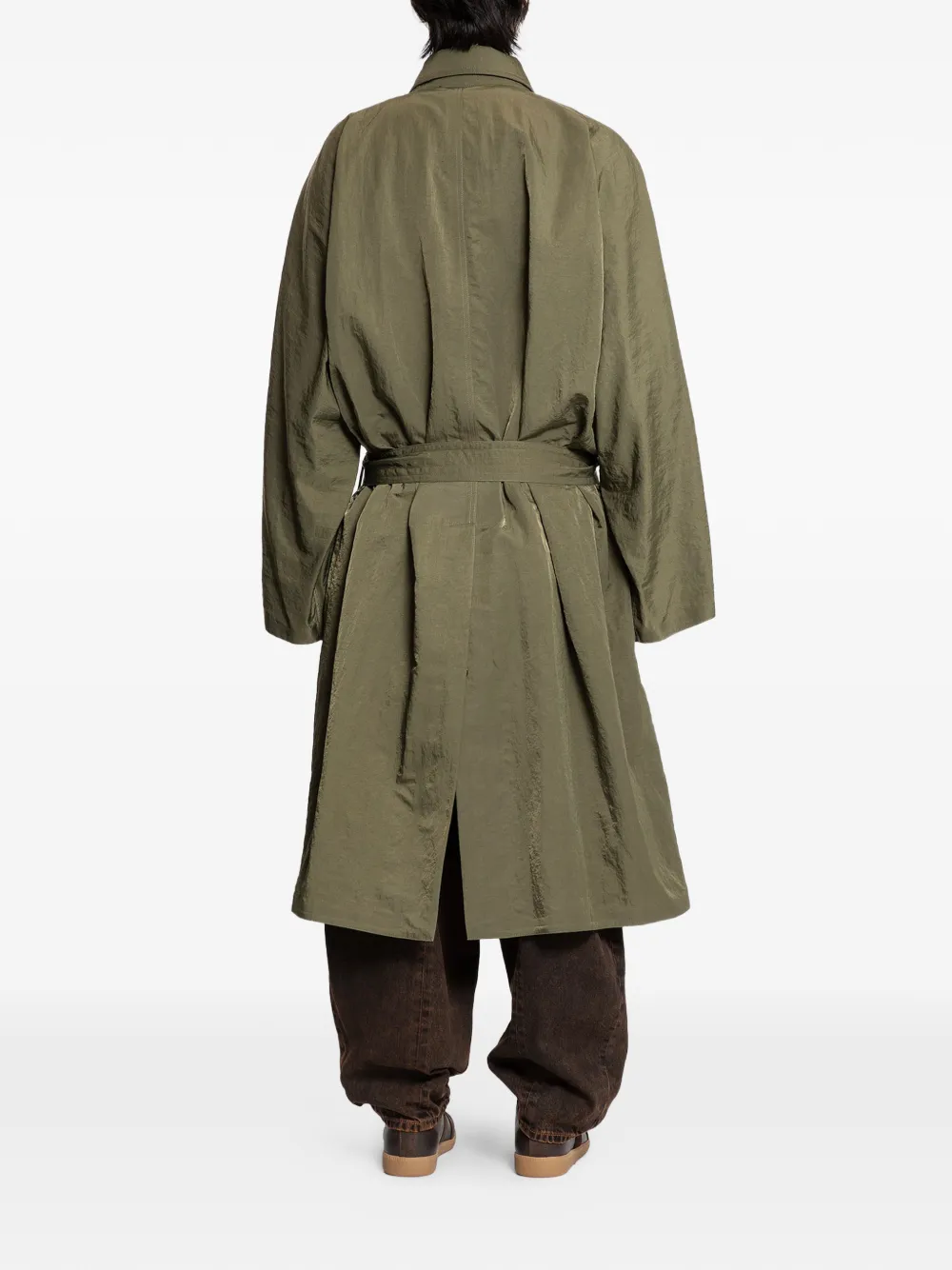  Hed Mayner Belted Trenchcoat - Green 
