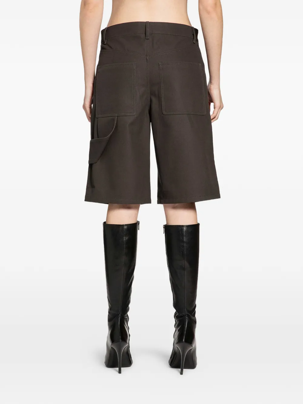  Courrèges Tailored Knee-length Shorts - Brown 