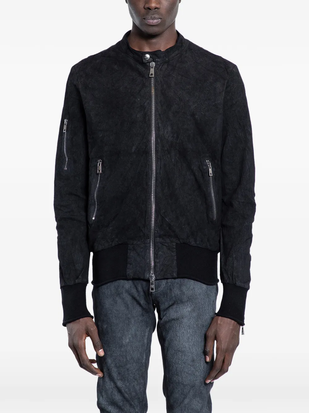 Giorgio Brato zipped biker jacket - Nero