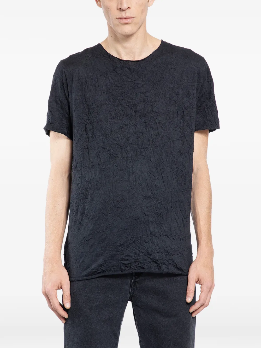 Giorgio Brato crinkled T-shirt - Nero