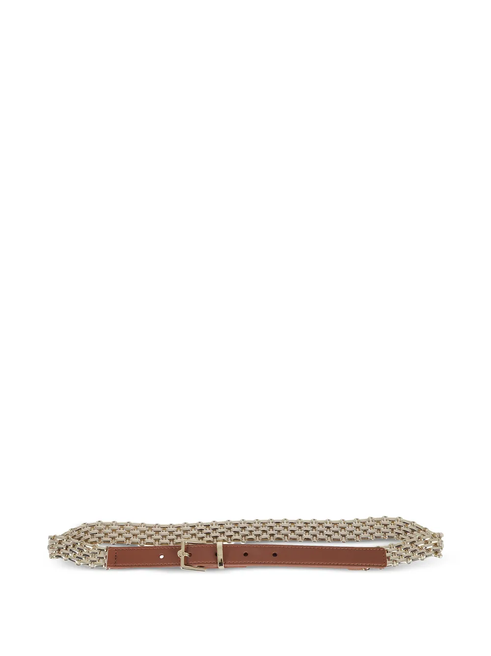  Weekend Max Mara Chain Buckled Belt - Brown 