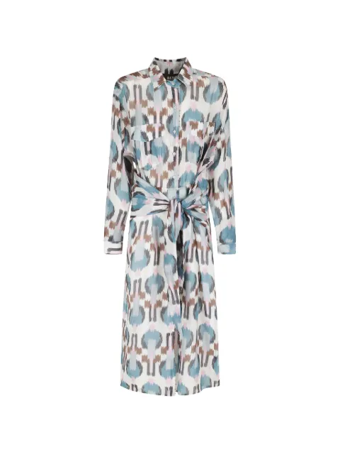 Bazar Deluxe wrap-front printed dress