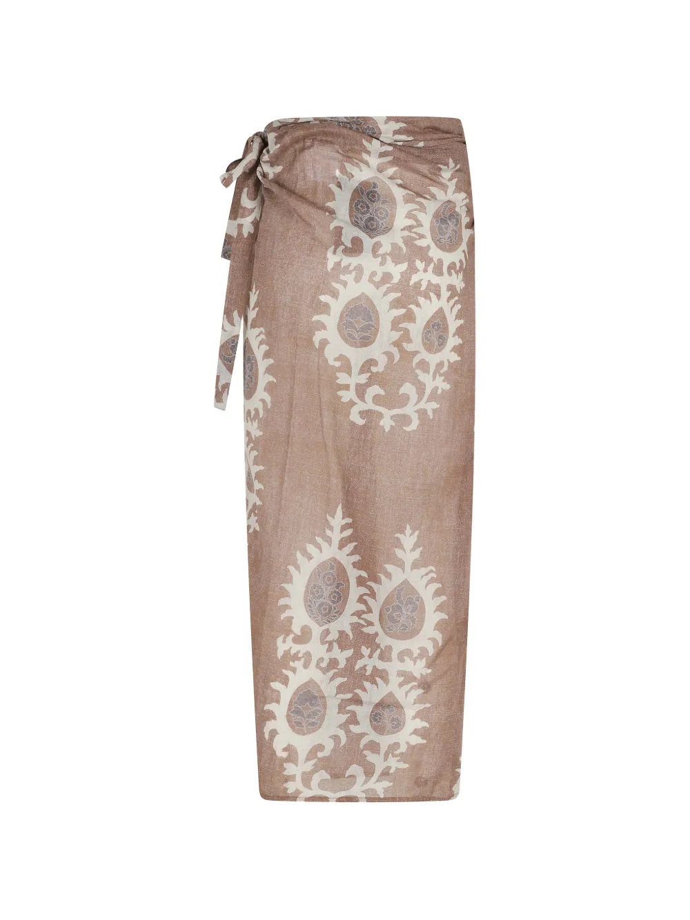 Bazar Deluxe patterned wrap skirt - Marrone