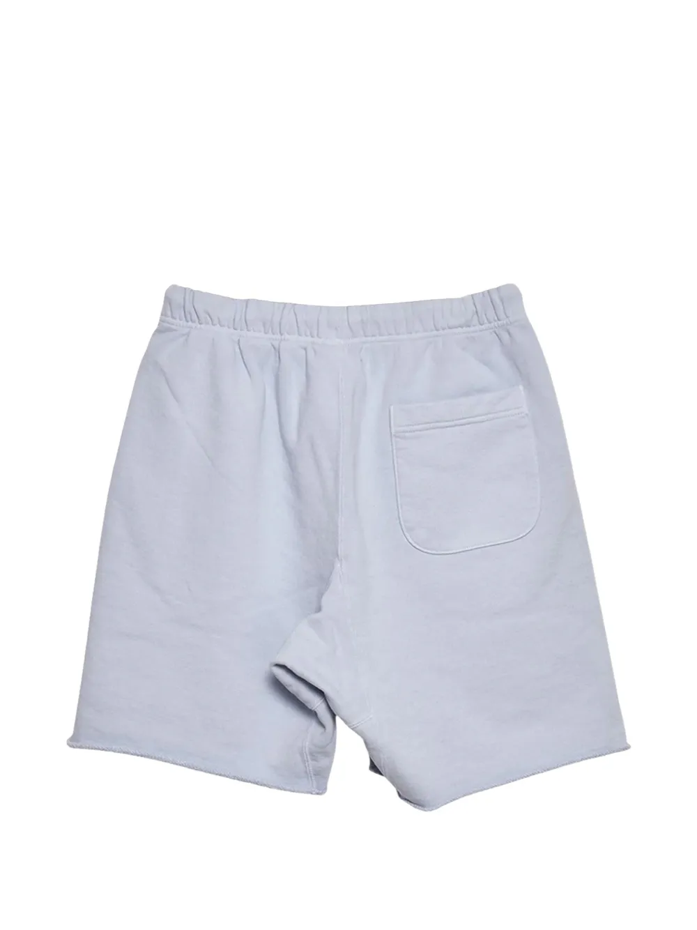 SAINT MXXXXXX Shorts met gerafeld detail en logo Blauw