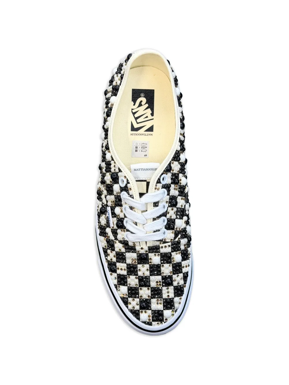 Vans x Mattias Gollin geruite sneakers Zwart