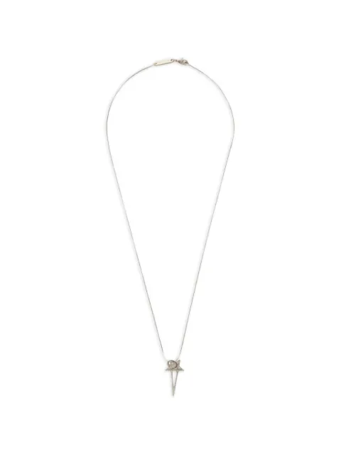 Rick Owens DRKSHDW Pentagram charm necklace