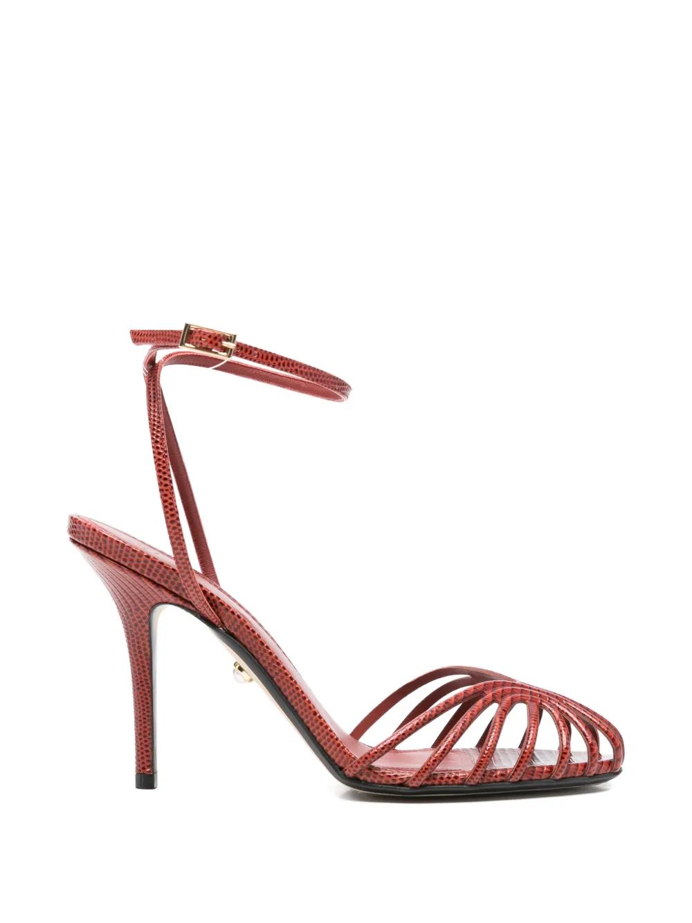 Alevì strappy ankle sandals Rood