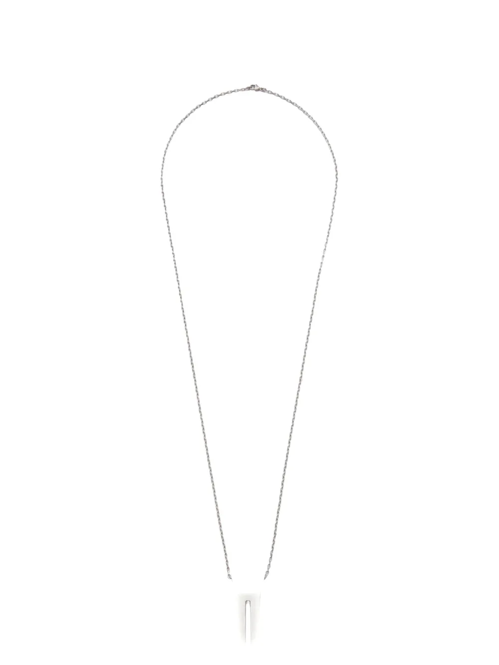 Rick Owens DRKSHDW Open Trunk Charm necklace - Argento