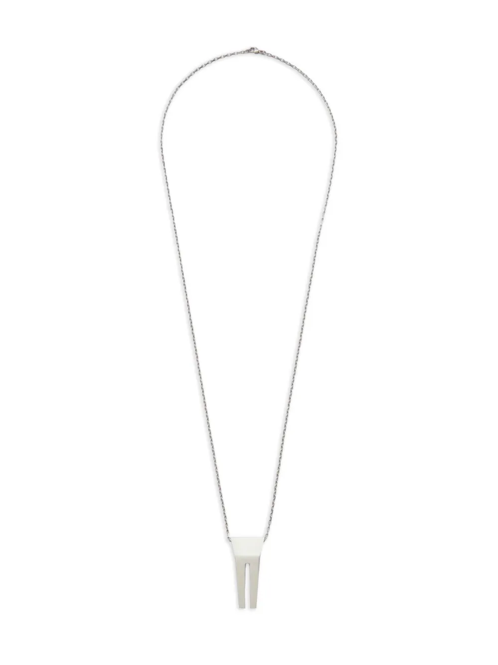 Rick Owens DRKSHDW Open Trunk Charm necklace - Argento