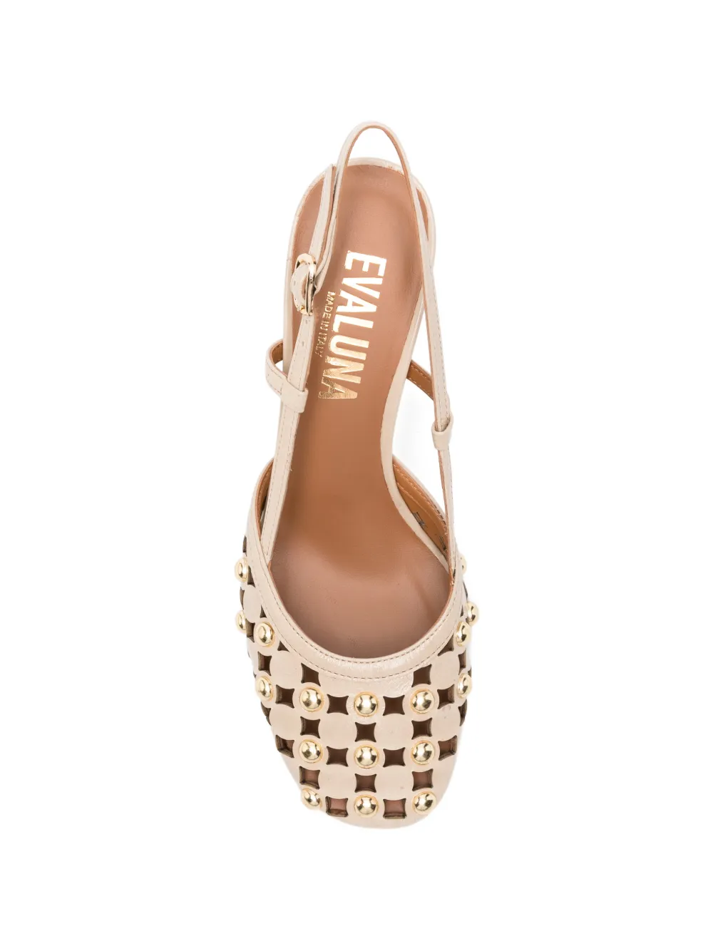 Evaluna Pumps met uitgesneden details Beige