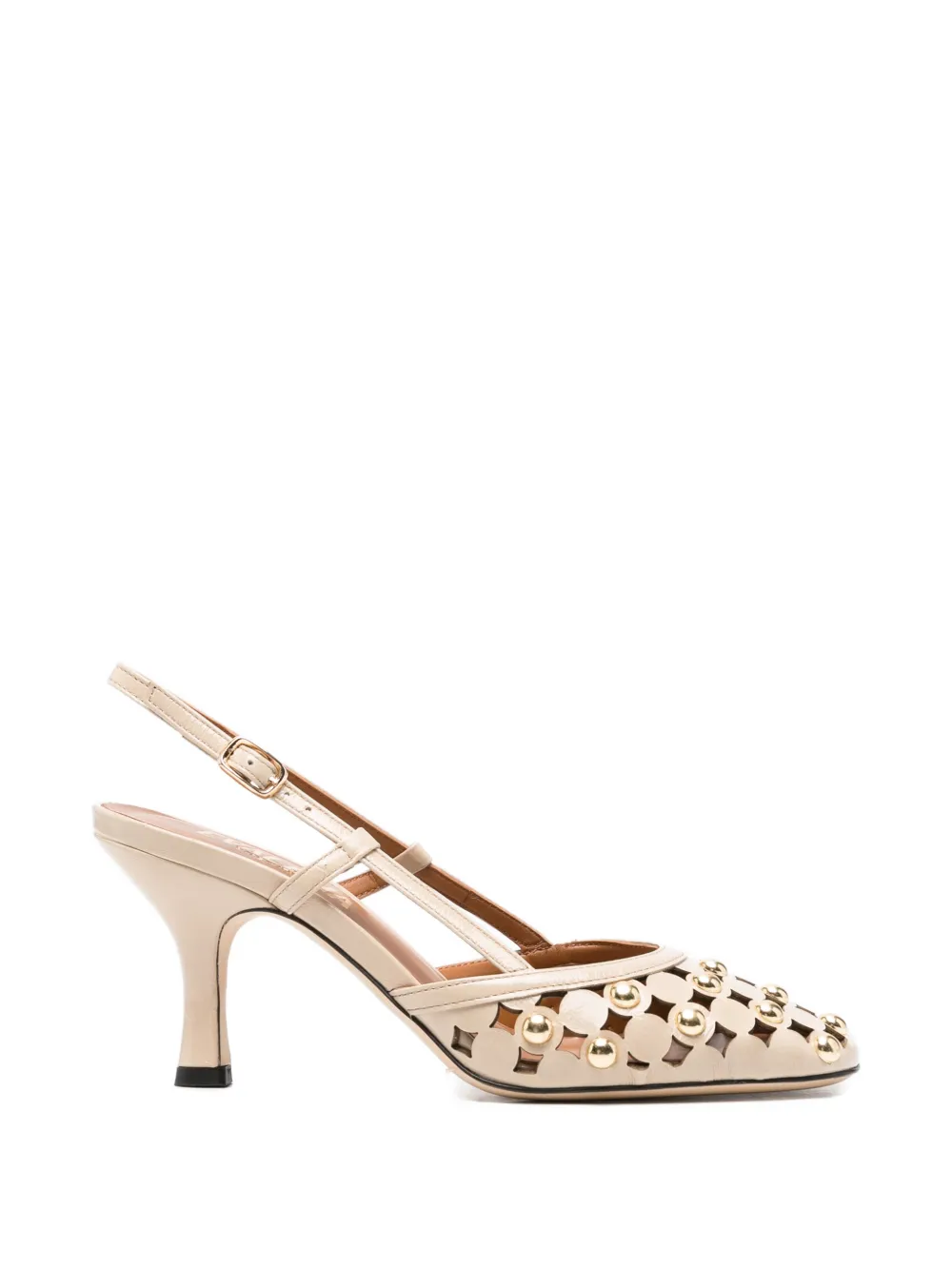Evaluna Pumps met uitgesneden details Beige